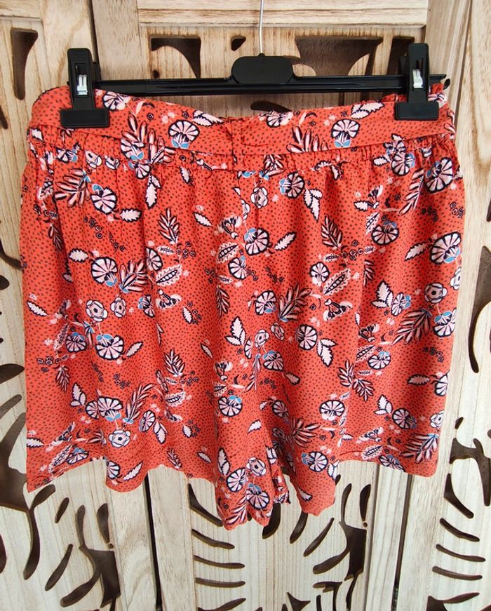 Short fluide et léger imprimé, ceinture Taille 44 LH - photo numéro 5