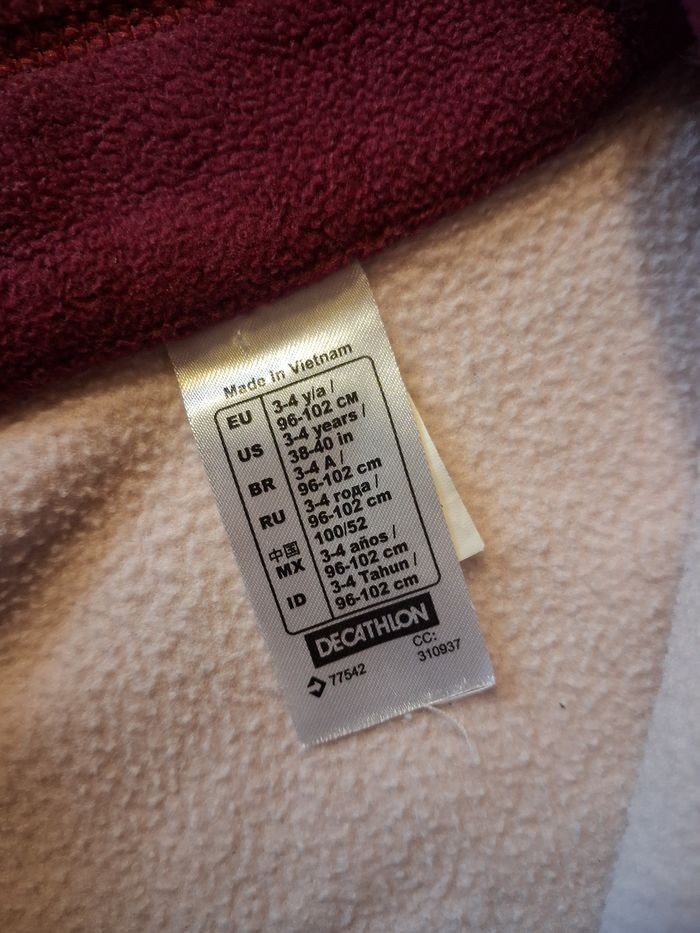 Polaire fille - 3/4 ans (96/102 cm) - Décathlon Quechua - photo numéro 4