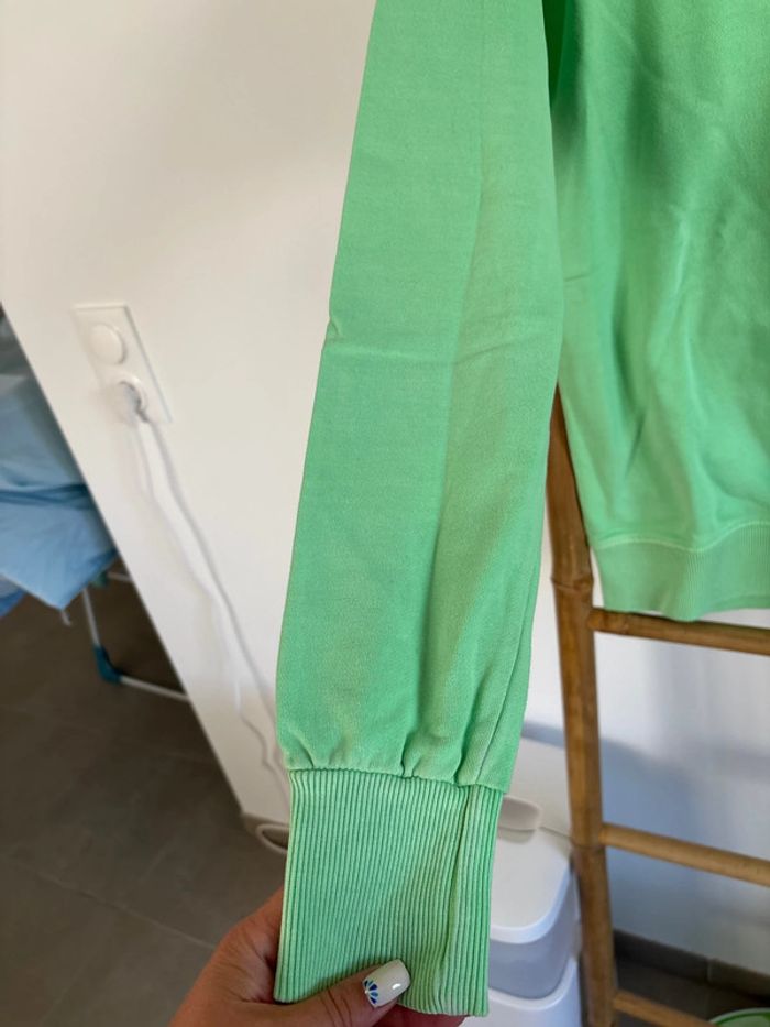 pull vert menthe superdry taille S - photo numéro 5