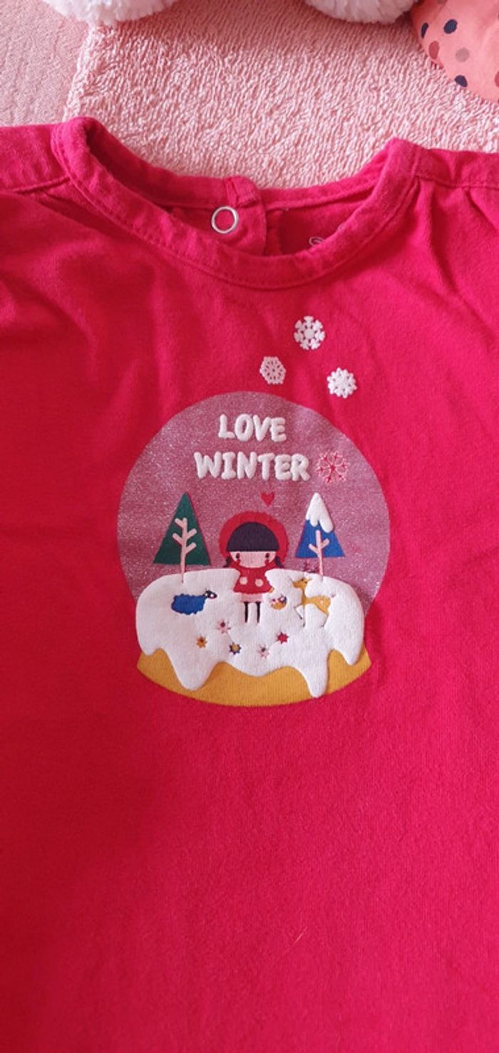 Tee-shirt à manches longues taille 12 mois