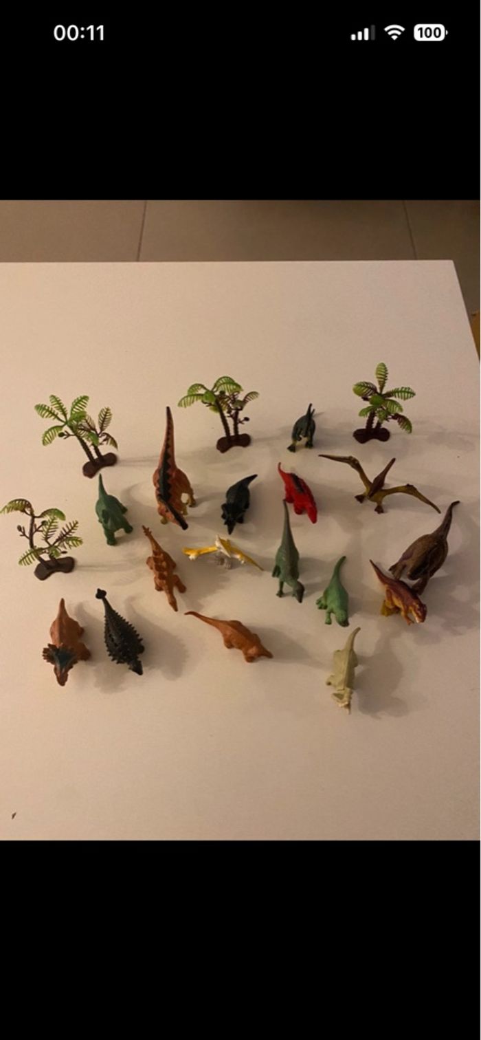 Lot de dinosaures petit format (x 16) - photo numéro 2