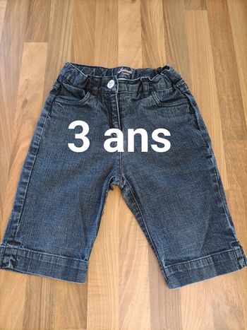 Bermuda short jean bleu 3 ans Jacadi