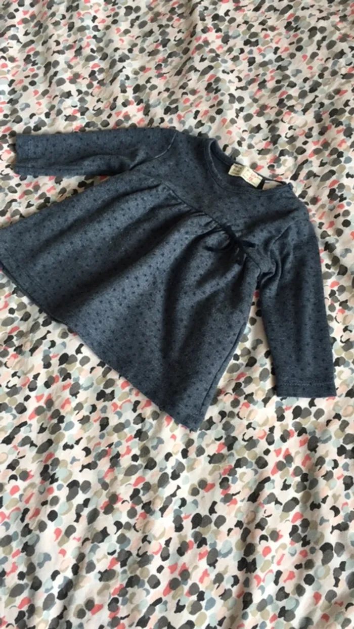 Robe zara 1/3 mois bleu - photo numéro 2