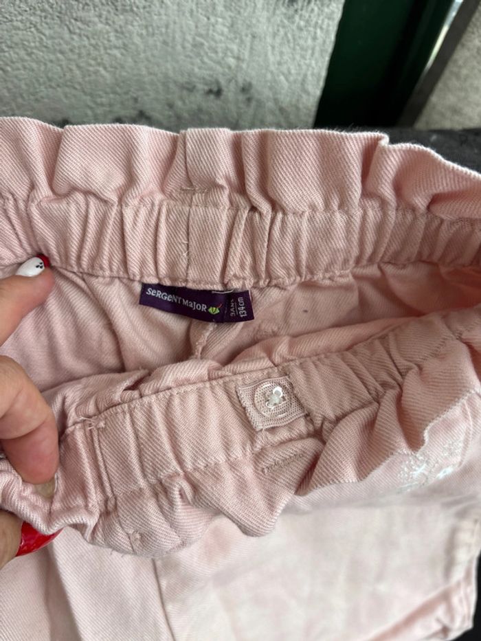 Pantalon fille rose sergent major - photo numéro 2