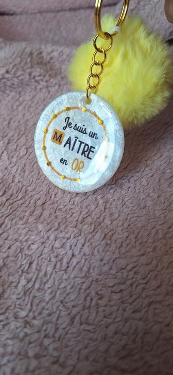 Porte-clé “Maître en or”