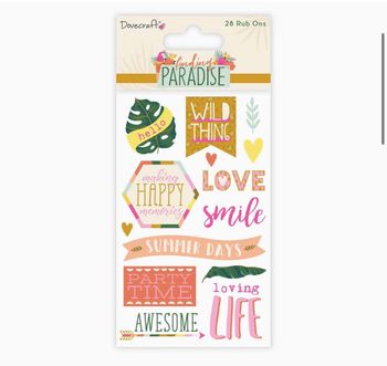 X28 Décoration Rub Ons Transfert Love Dovecraft