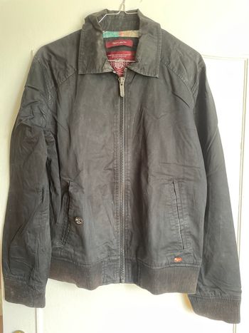 Veste zippée  noire demi-saison Teddy Smith