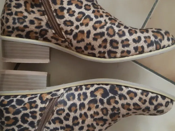 très belles bottines imprimé leopard pointure 38 - photo numéro 3