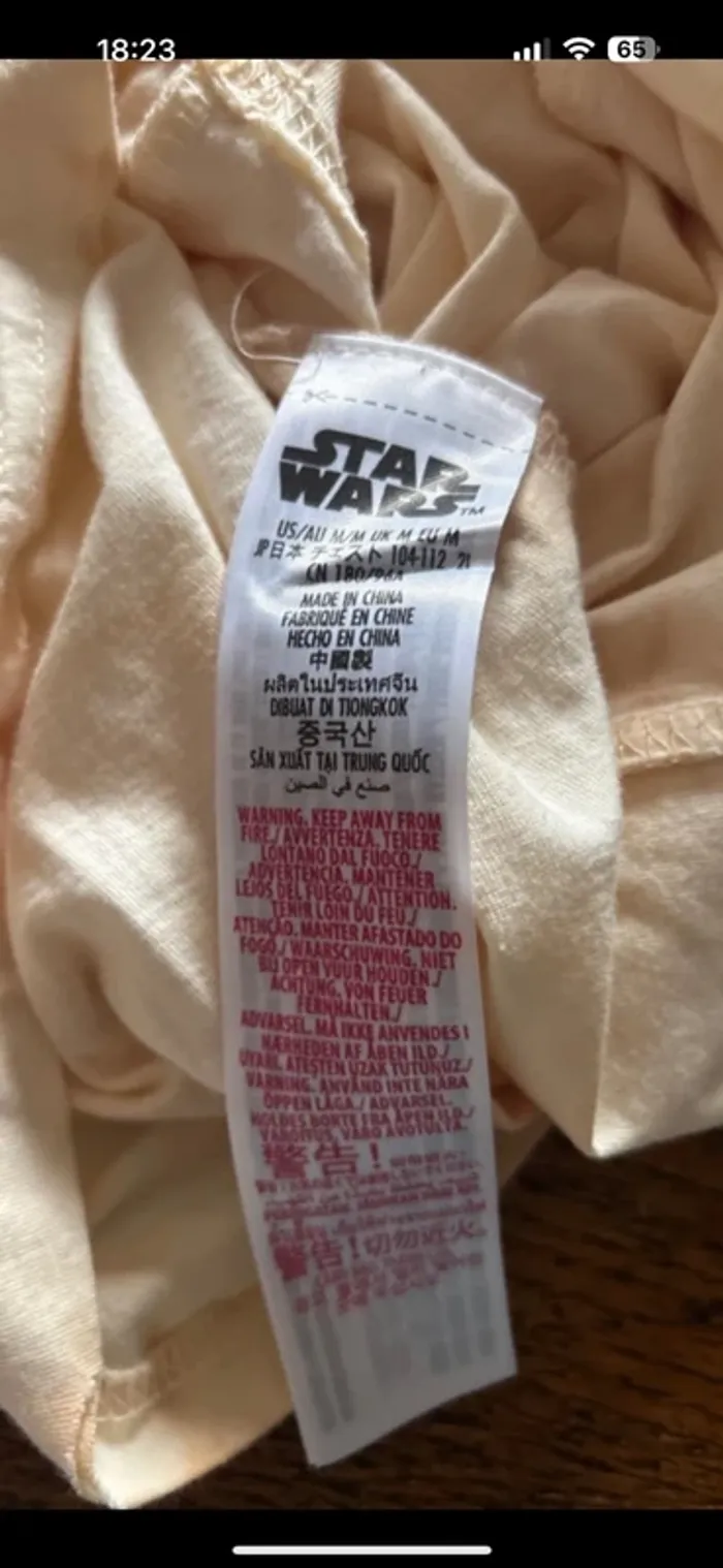 T-shirt neuf t M marbré stars wars - photo numéro 5