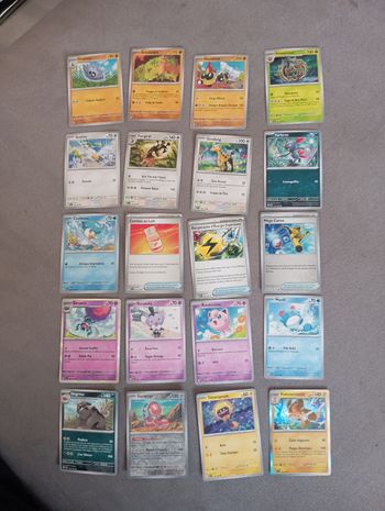 Lot 20 Cartes Pokémon Évolutions A Paldea Sans Doubles