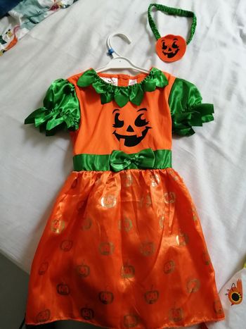 Robe citrouille 2ans