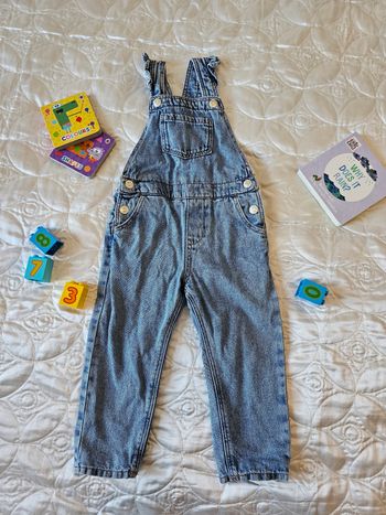 Salopette en jeans doublée
