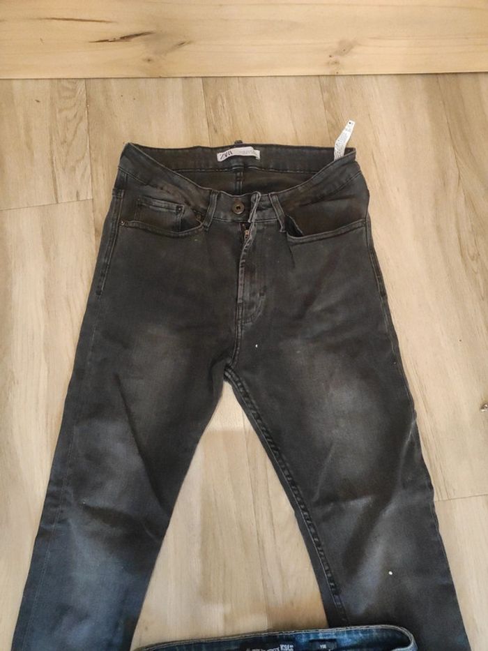 Lot de jean femme taille 38 taille haute - photo numéro 3