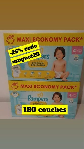 Pampers premium protection taille 4