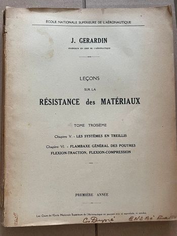 Résistance des matériaux 1947
