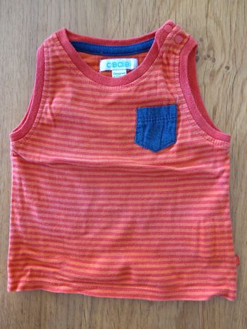 Débardeur rouge et orange