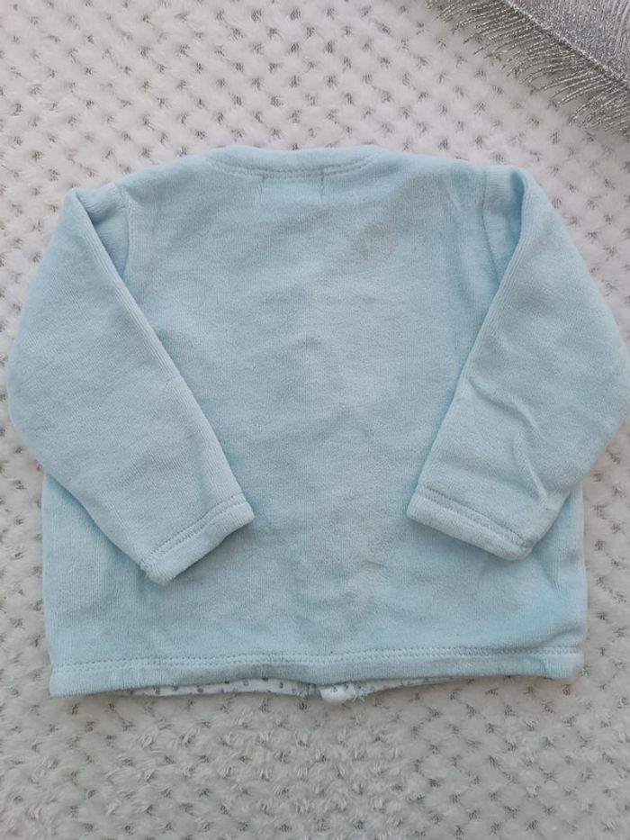 🔸Veste Gilet Doux Bleu Garçon - Tex Baby Naissance🔸 - photo numéro 9