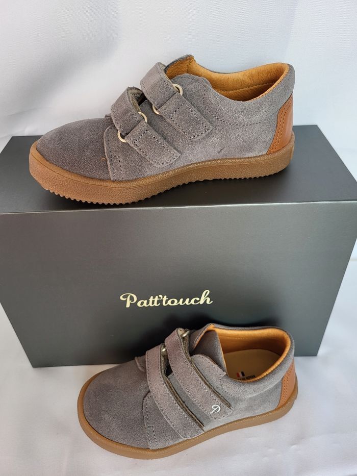 Basket garçon gris en cuir Point 30 Made in France 🇨🇵 - photo numéro 4