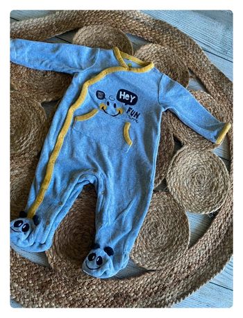 Pyjama velours 🐵 6 mois - Smiley