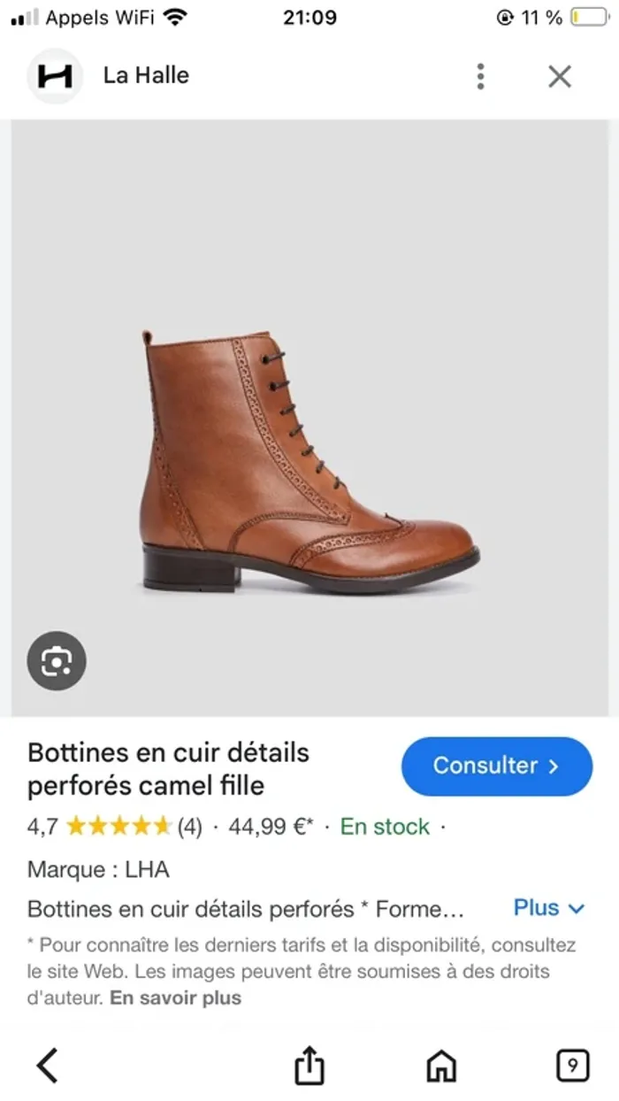 bottines en cuir taille 34 - photo numéro 5