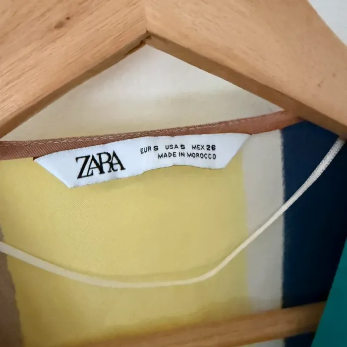 Chemise Rayée Zara Colorée Manches Longues Style Vintage - photo numéro 4