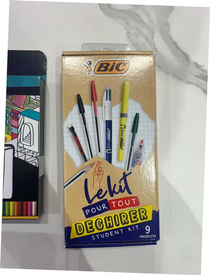 Lot stylo crayon de couleur BIC - photo numéro 2