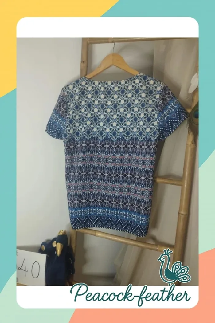 T-shirt breal bleu 40 - photo numéro 6