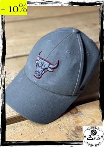 Casquette Chicago Bulls 47 brand grise vintage