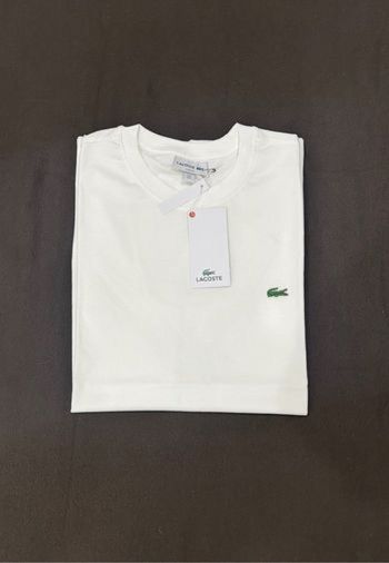 T-shirt Lacoste taille L blanc unis