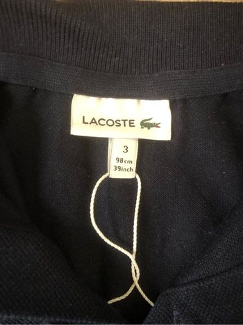 Polo Lacoste enfant bleu marine