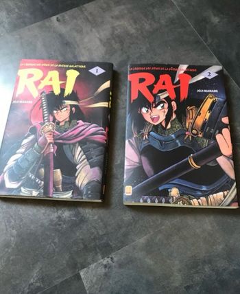 Lot 2 Livres manga RAI 1 et RAI 2