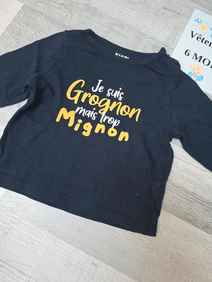 Tee shirt garcon 6 mois - photo numéro 2
