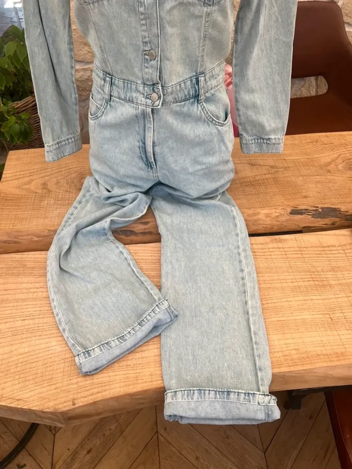Combinaison en jean salopette femme taille S 36 promod Zara - photo numéro 3