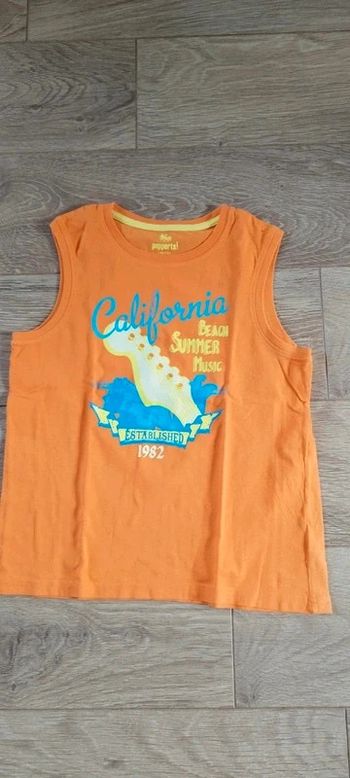 T-shirt sans manches orange Pepperts - 10-12 ans