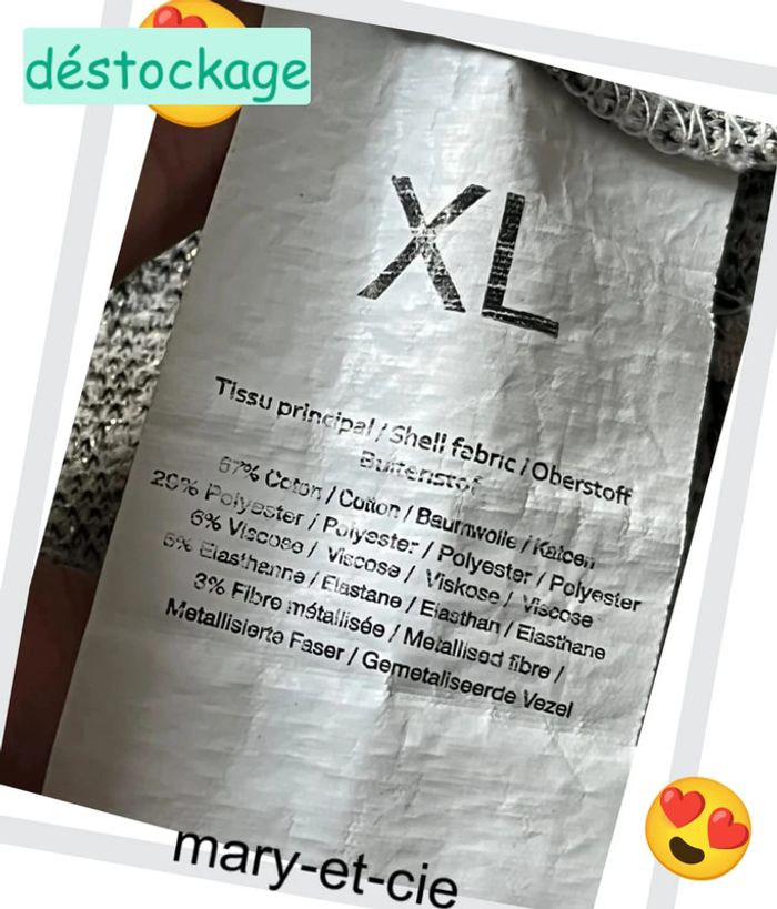 Haut manches 3/4 gdm taille XL - photo numéro 7