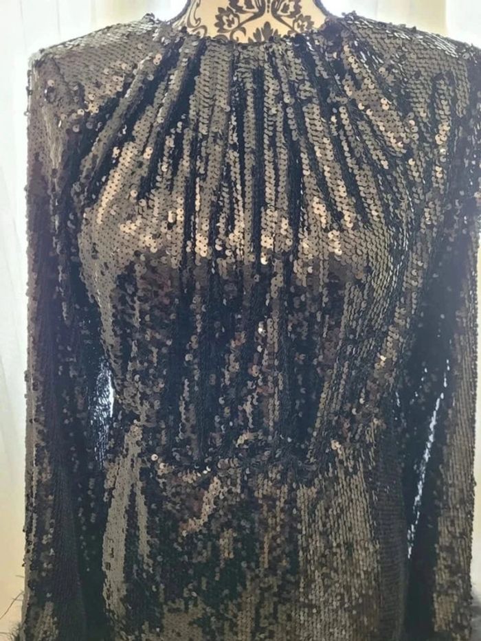 Robe de soirée midi noire 38 - photo numéro 3