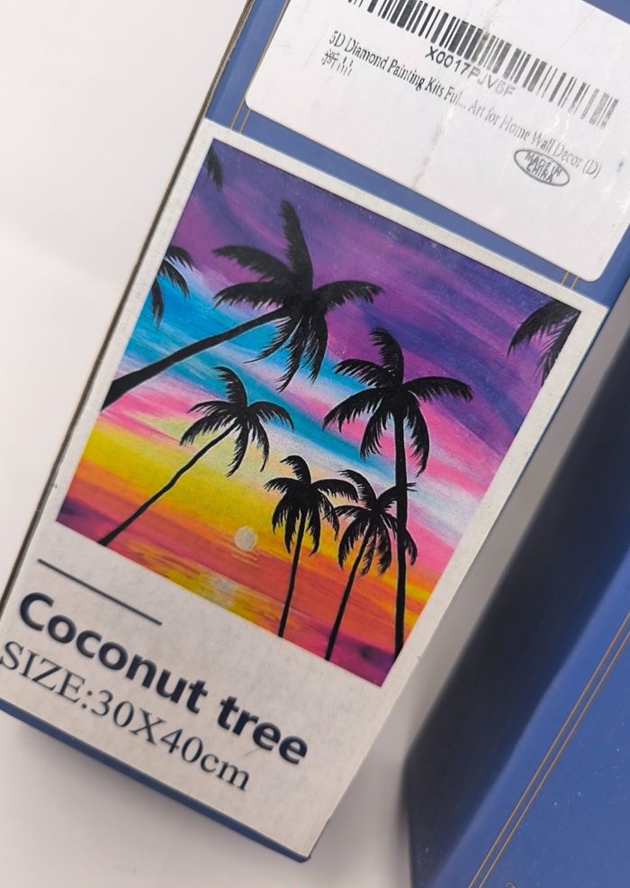🎨 Kits Diamond Painting – Paysages "Coconut Tree" & "Sunset" 🌅 - photo numéro 2