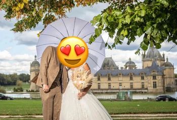 Parapluie de couple léger XXL avec poignée douce agréable