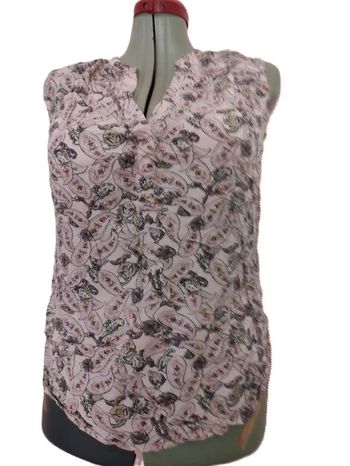 Tee shirt H&M . Imprimé multicouleurs. Bohème. Fantaisies.Taille 36.