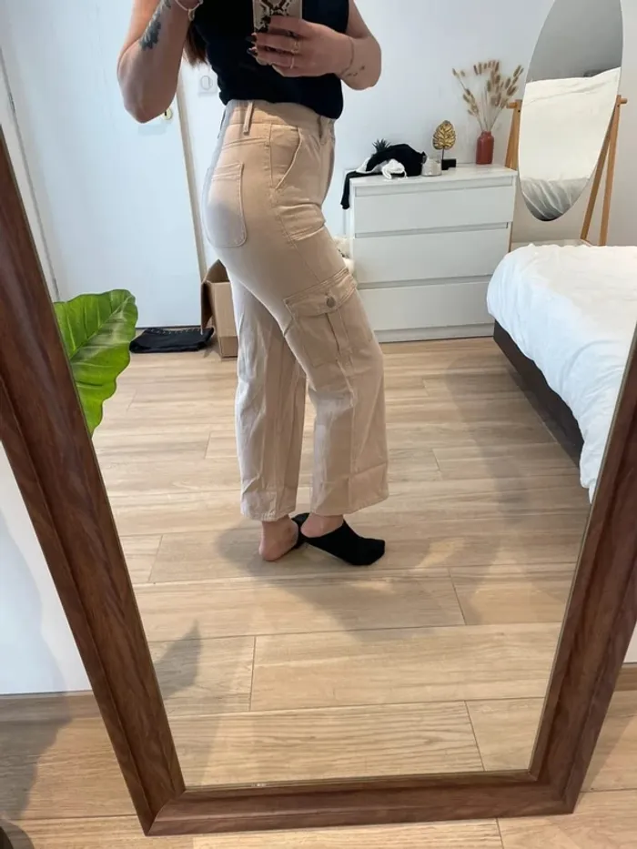 Pantalon cargo taille haute - photo numéro 8