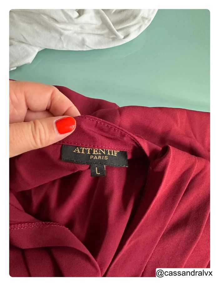 Blouse bordeaux - Attentif - photo numéro 4