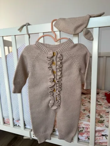 Combinaison + Bonnet Bébé Hiver