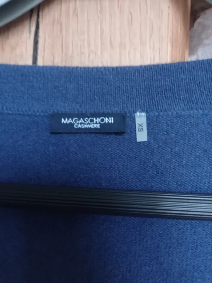 Pull bleu nuit Magaschoni cachemire taille xs - photo numéro 2