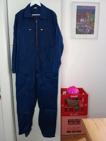Combinaison vintage bleu de travail Taille 44 neuve