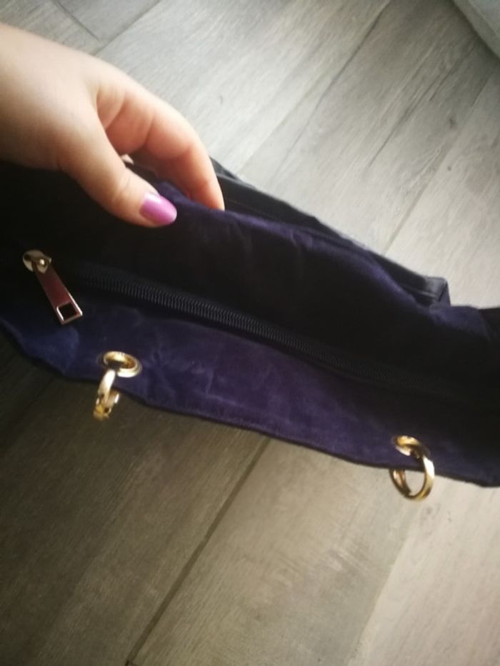 Sac cabas matelassé bi matière neuf - photo numéro 4