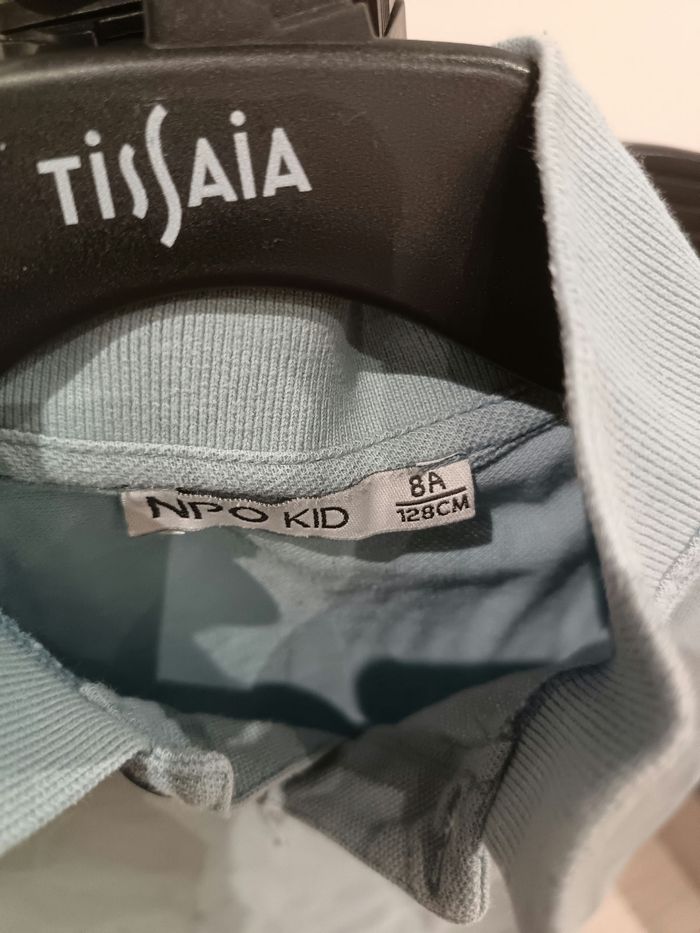 Polo bleu clair 8 ans npo kid - photo numéro 4