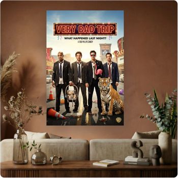 Affiche film comédie “Very Bad Trip” poster cinéma Las Vegas culte déco murale A3 Sans cadre
