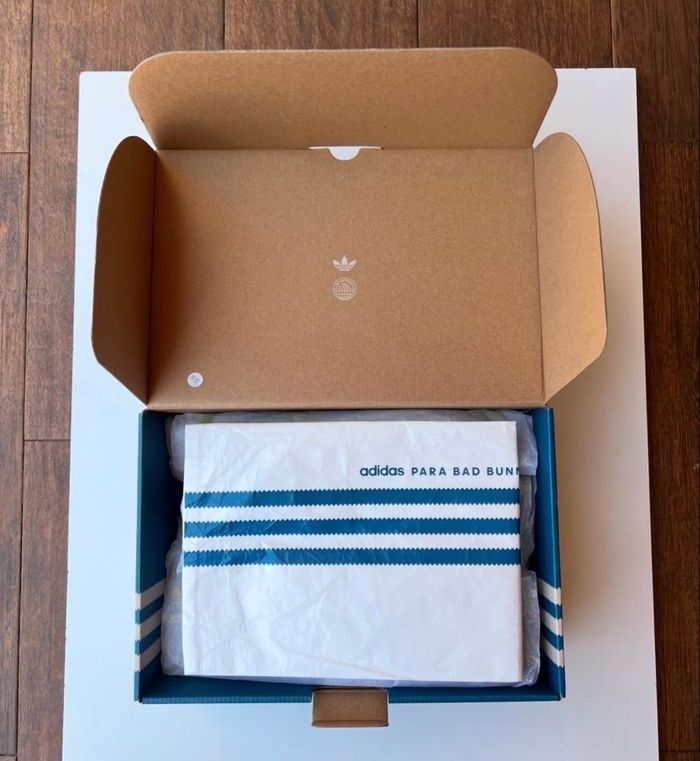 Bad Bunny x Adidas gazelle indoor Benito. Taille 40 2/3 (7.5us). Totalement neuves ! - photo numéro 3