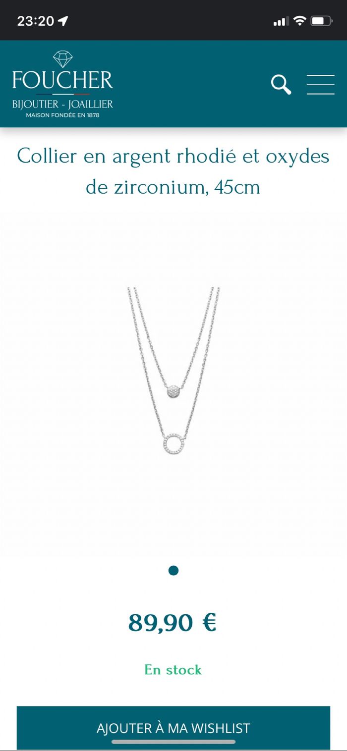 Collier argent Foucher - photo numéro 4