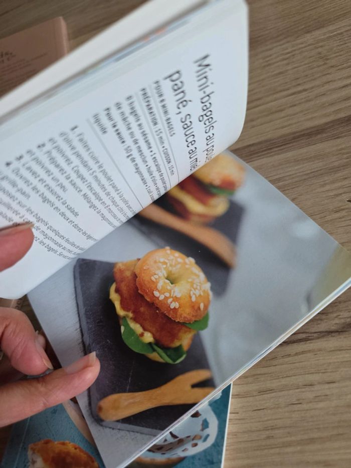 Lot de 4 mini livres de cuisine/burger, sushis,brochettes,samoussas - photo numéro 3